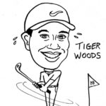 Caricature Portrait of Tiger Woods