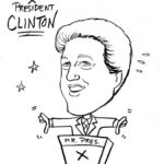Caricature Portrait of Bill Clinton